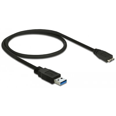 Delock Kabel USB 3.0 0.5m micro AM-BM czarny 85071