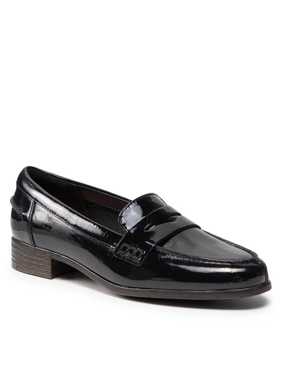 Clarks Półbuty Hamble Loafer 261475364 Czarny