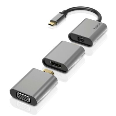 Hama Adapter USB-C Mini DisplayPort/HDMI/VGA