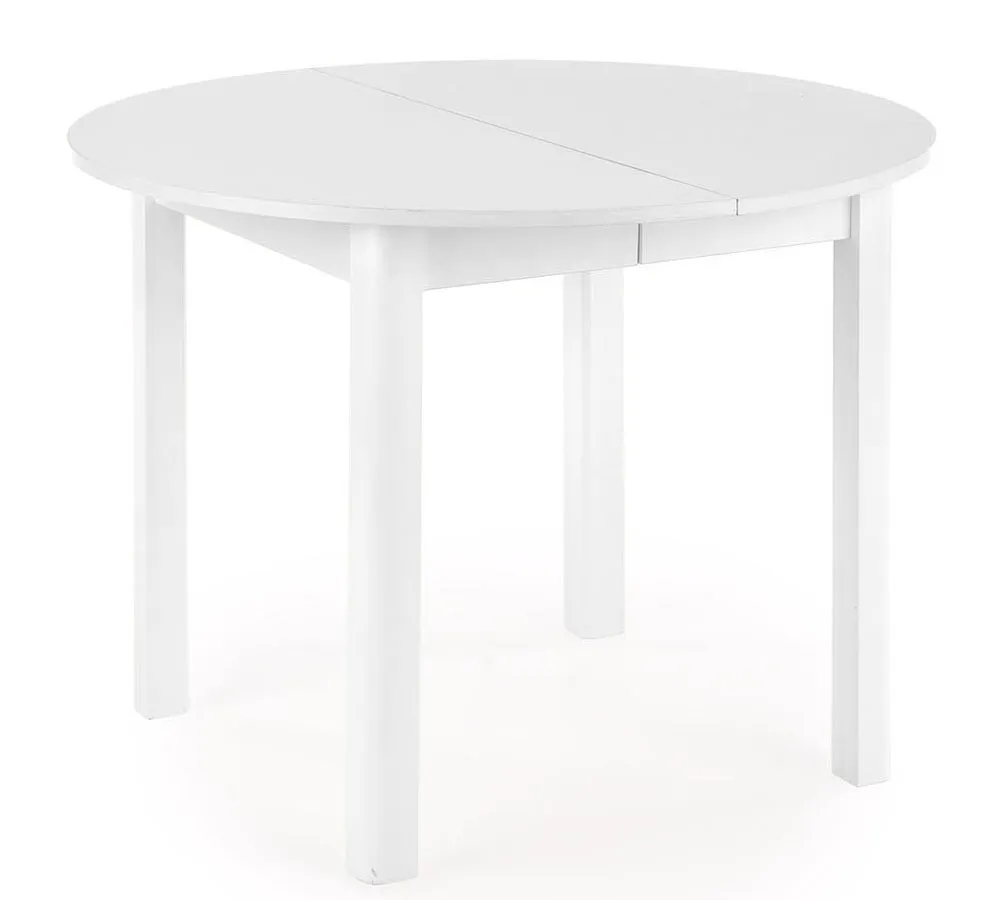 Okrągły biały stół rozkładany H9-Z82