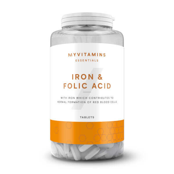Myvitamins Żelazo & Kwas foliowy - 90tabletki