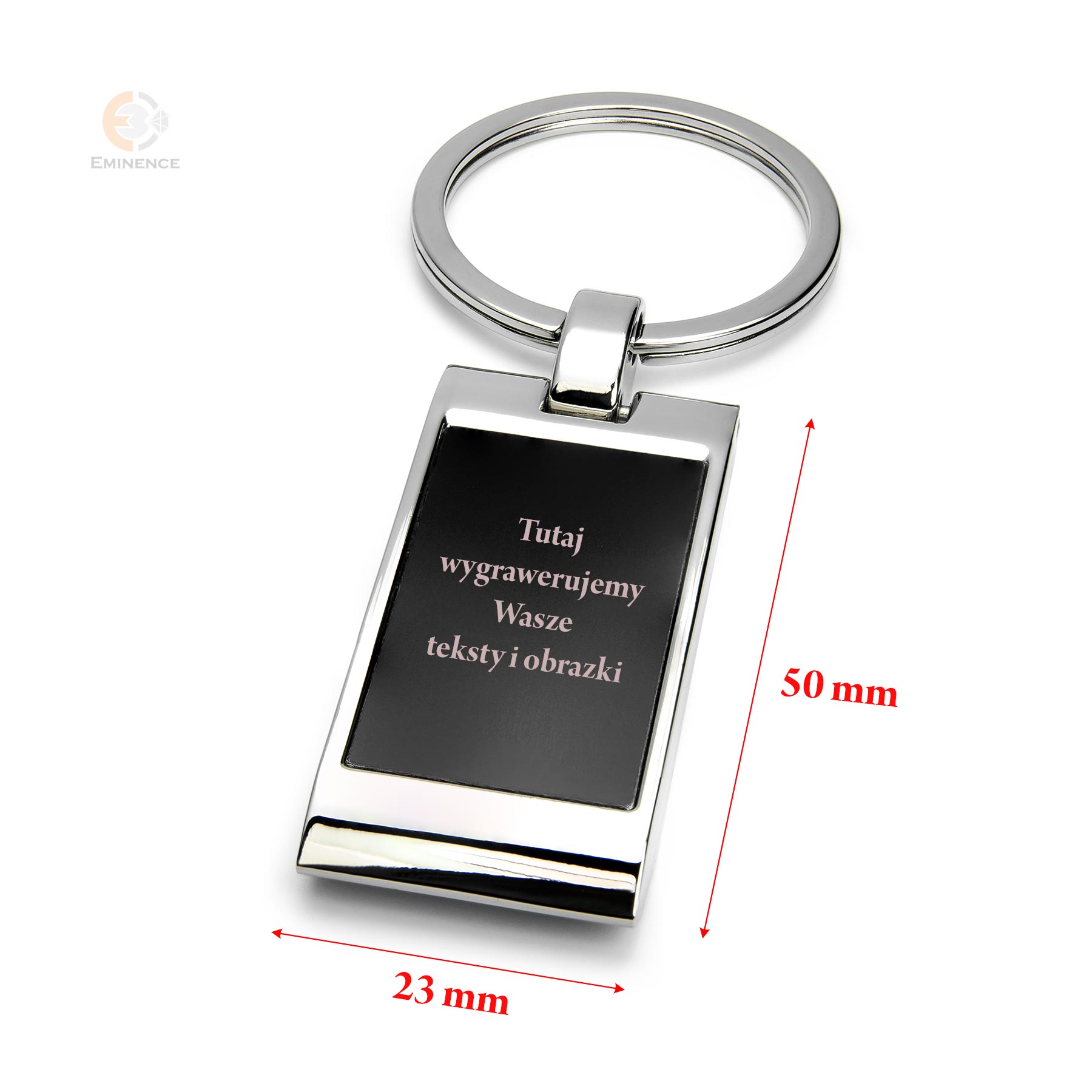 Brelok metalowy z Twoim grawerem