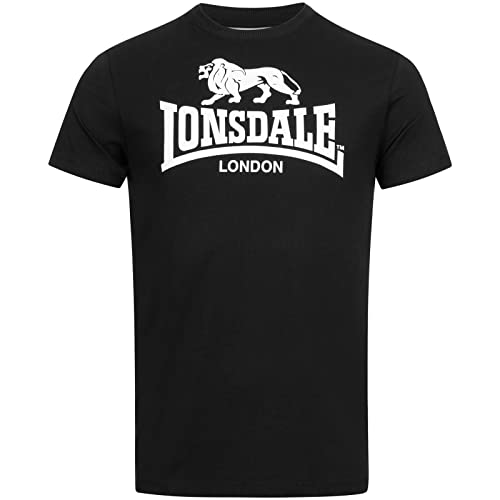 Lonsdale Męski T-shirt St. Erney czarny czarny L 114081