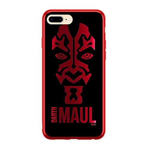 Oryginalne etui z TPU Star Wars Darth Maul do iPhone 7 Plus, iPhone 8 PLUS, płynny silikonowy pokrowiec, elastyczne i smukłe, chroniące ekran, odporne na wstrząsy i zarysowania etui na telefon