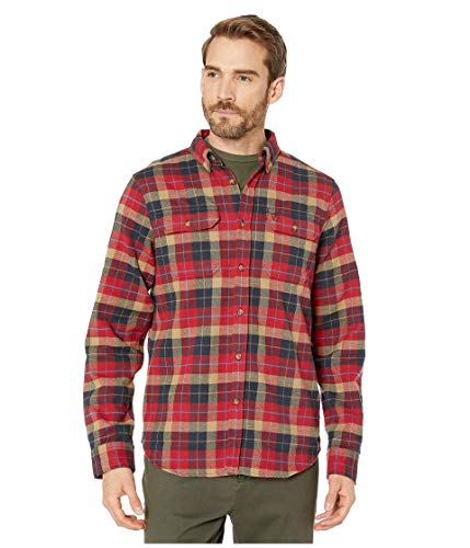 Fjällräven Męska koszula Singi Heavy Flannel M Long Sleeved T-shirt czerwony czerwony (Deep Red) S