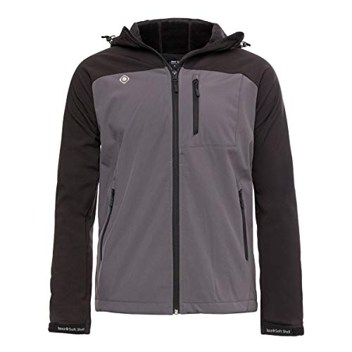 Izas Męska kurtka Basile Softshell, ciemnoszara/czarna, 2XL IZAS_IMWSF00923BK/DGXXL