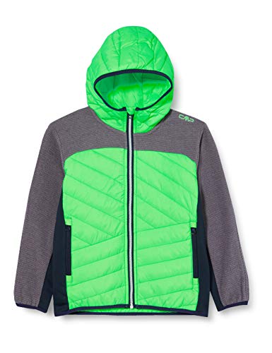 CMP Chłopięca Giacca Ibrida Con Imbottitura Feel Warm Flat kurtka Zielony neonowy 116