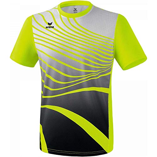 Erima Męski T-shirt Athletic żółty żółty neonowy/czarny 3XL 8081810