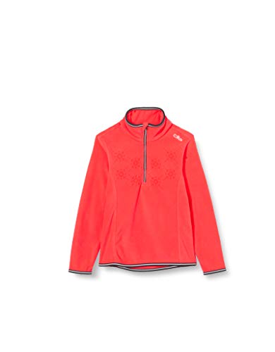 CMP Dziewczęca Felpa in Pile Arctic Fleece Con fiocchi di Neve kurtka, Red Fluo, 110 30G1055
