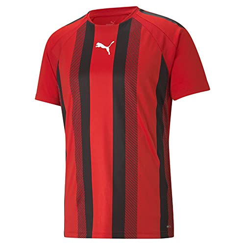 PUMA PUMA Koszulka męska Teamliga Striped Jersey Puma Red-puma Black-puma White M 704920