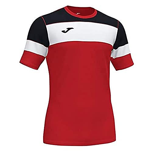 Joma T-shirt męski Crew Iv Equip M/C czerwony czerwony/czarny S 101538.601