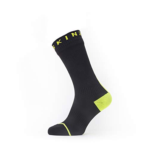 SealSkin SealSkin Unisex Cold Weather Mid skarpety unisex czarny czarny/żółty neonowy L 11100063007130-071-L