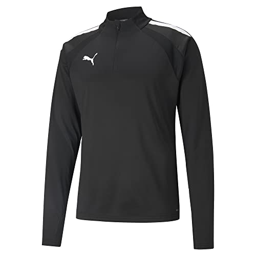 PUMA PUMA Męski sweter z zamkiem błyskawicznym Teamliga 14 Puma Black-Puma White XL 657236