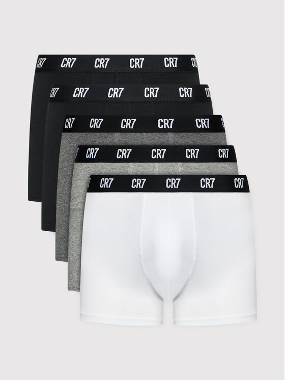 Cristiano Ronaldo CR7 Komplet 5 par bokserek Basic Trunk 5-Pack 8106-49-2400 Szary L, M, S, XL, XXL