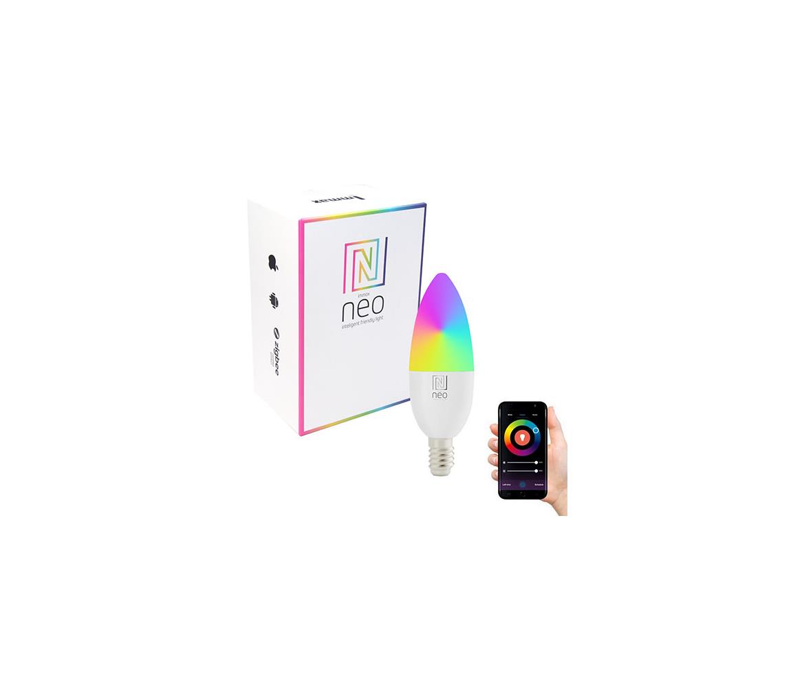 Immax NEO 07716L - LED RGB Ściemniana żarówka E14/5,5W/230V Wi-Fi
