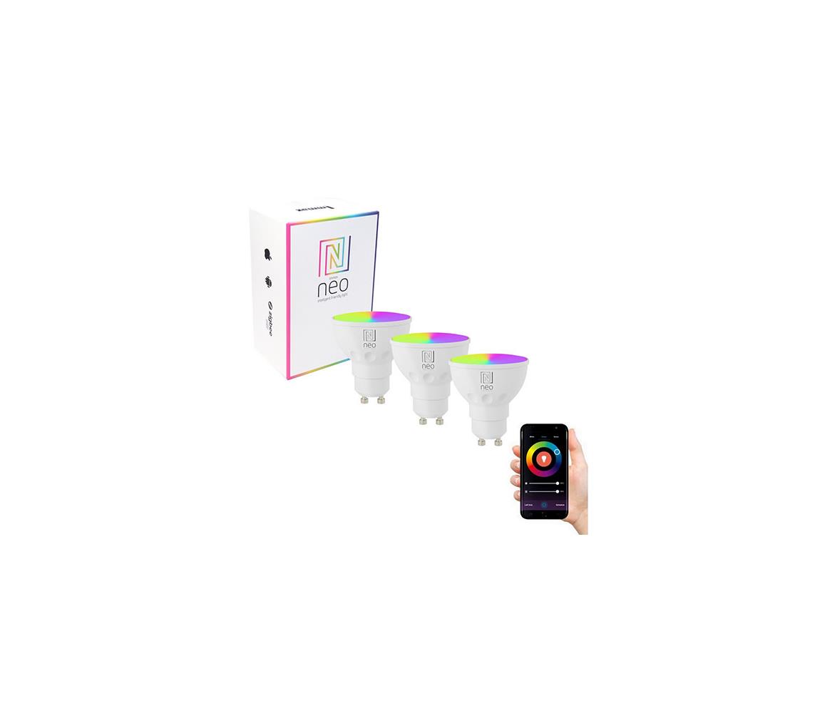 Immax NEO 07724C - SET 3x LED RGB Ściemniana żarówka GU10/5,5W/230V Wi-Fi