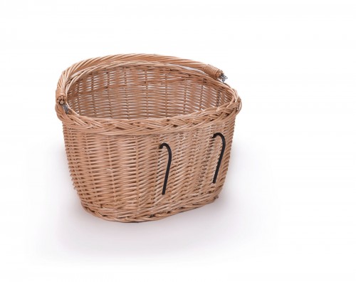 Wiklinowy Świat Wiklinowy kosz rowerowy na kierownicę obszycie wkład bawełna rowerak 1502-k00