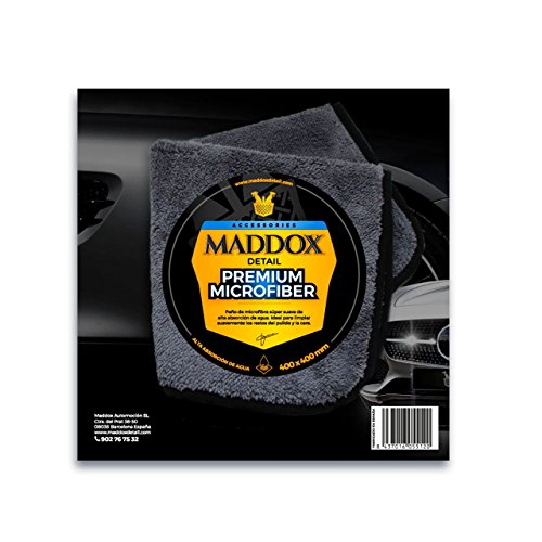 Maddox Detail – Premium Microfiber - ściereczka z mikrofibry premium,ściereczka z mikrofibry 40 x 40 cm, bardzo miękka, wysoka absorpcja wody do samochodów