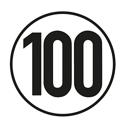 Unitec 10028 100 km/h tabliczka samoprzylepna, samoprzylepna naklejka PCW na przyczepÄ™, przyczepÄ™ kempingowÄ…, zgodna z DIN 1451