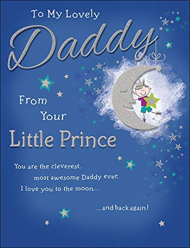 Piccadilly Greetings Tradycyjna karta na Dzień Ojca 'Daddy From Prince - 20 x 15 cm - pozdrowienia Piccadilly A53240