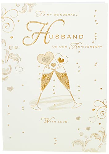 Piccadilly Greetings Nowoczesna karta Roczna mąż  23 x 15 cm  pozdrowienia Piccadilly A10171 A10171