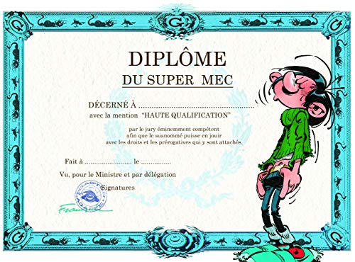Gaston Lagaffe Gaston Lagaffe Diplome firmy Super Mec  dla chłopców i mężczyzn. GLDP-7008