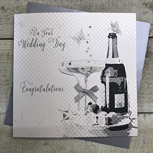 WHITE COTTON CARDS White Cotton Cards bd32 on your Wedding Day 