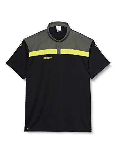 uhlsport OFFENSE 23 POLO SHIRT koszulka piłkarska, odzież treningowa, kolor azurowy/granatowy/limonkowy, L
