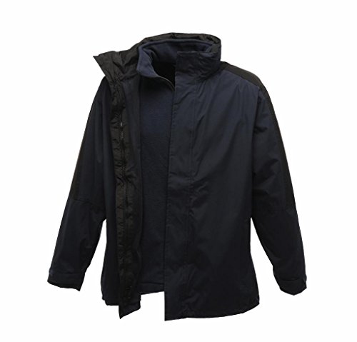 Regatta Męska kurtka Defender Iii 3 w 1 granatowy (Navy)/czarny M Rg085/Tra130