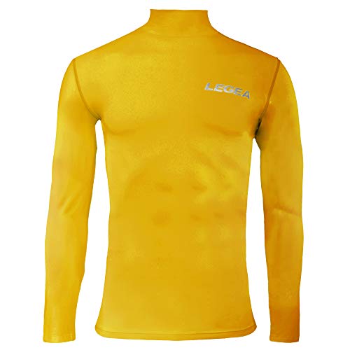 Legea Body 6 Dynamic męski podkoszulek z długim rękawem stójka męski XL żółty