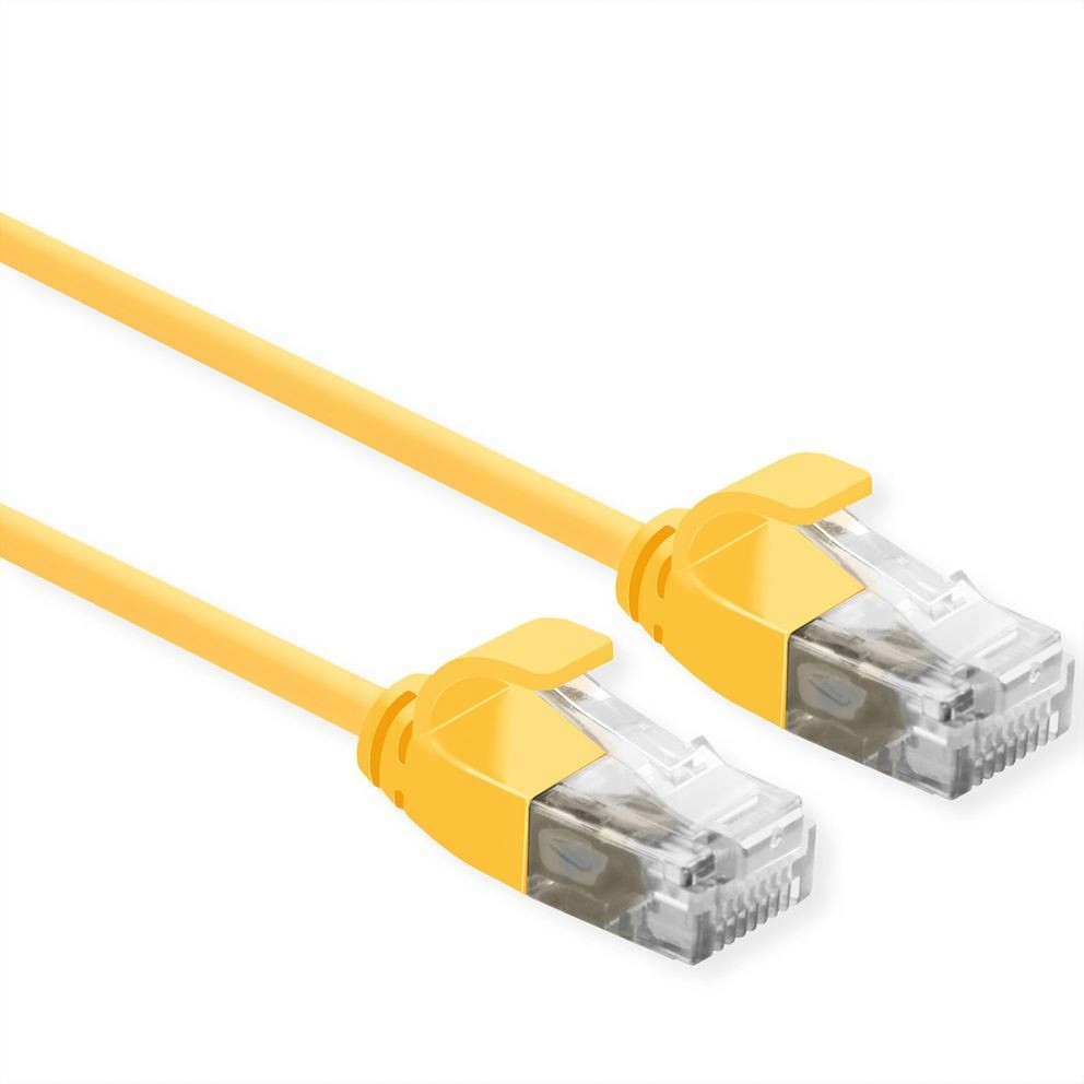 Roline UTP PatchCord Cat6a LSOH Slim Yellow 0.3m