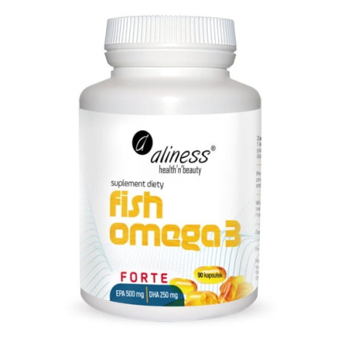 Aliness Fish Omega 3 FORTE (Olej z sardeli europejskiej) 90 Kapsułek
