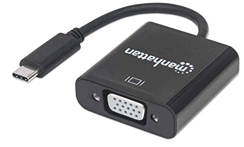 Manhattan Kabel USB-C VGA czarny 151771
