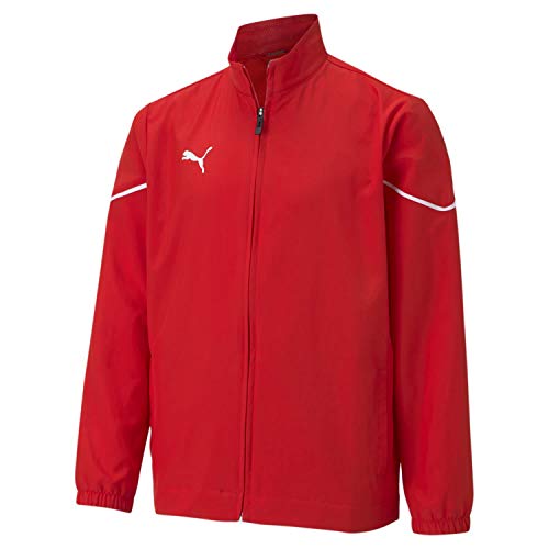 PUMA PUMA Kurtka chłopięca Teamrise Sideline Jr Sweatshirt czerwony Puma Red-Puma Black 176 657328