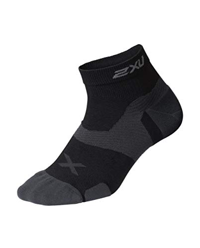 2XU uniseks Vectr poduszka 1/4 skarpety sportowe Black/Titanium S UA5048e