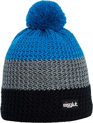 Eisglut Czapka uniseks Stormy wielokolorowa Czarny/Azur M/57-58cm