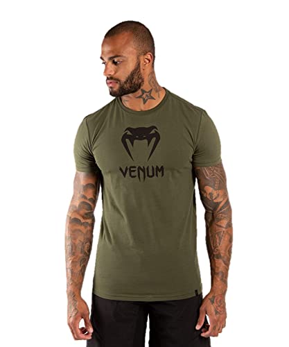 Venum Classic T-shirt męski zielony khaki X-L 03526-015-XL