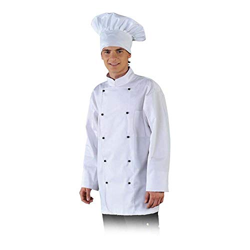 Leber&Hollman Leber&Hollman LH-CH_WS Chefs Kitchen bluzka ochronna, biała, rozmiar S LH-CHEFER_WS