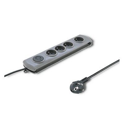 QOLTEC Listwa antyprzepięciowa Quick Switch 4 Gniazda 1.5 (50163)