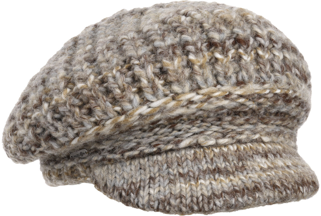 Czapka Kaszkiet Dzianina Lasenia by McBURN, beżowy, One Size