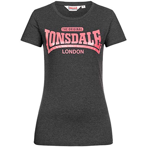 Lonsdale Damska koszulka Tulse czarny Marl Black XS 1140261034
