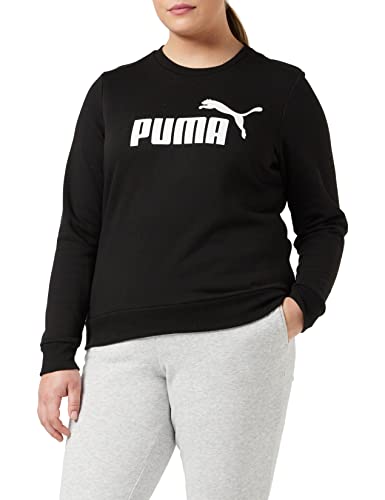Puma Damski sweter ESS Logo Crew TR, czarny, S 586786