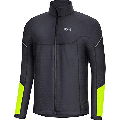 GORE WEAR GORE WEAR M Thermo męska koszulka z długim rękawem, XXL, czarna/neonowa żółta 100529-9908-XX-Large