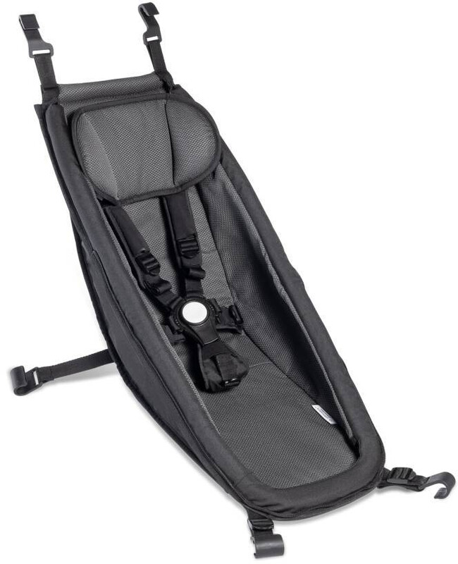 CROOZER Baby Seat Climatex for Kid from 2014, czarny 2021 Akcesoria do przyczepek 122000520