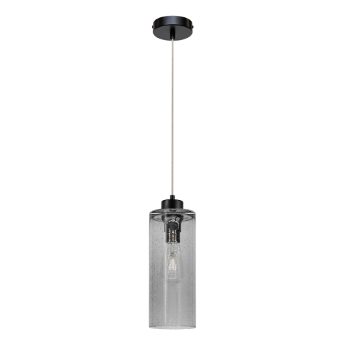 Britop LAMPA wisząca ZEFIR 113870104 loftowa OPRAWA skandynawski ZWIS szklany przydymiony czarny