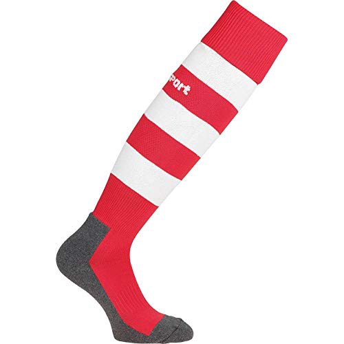 uhlsport Skarpety męskie Team Pro Essential Stripe, czerwone/białe, 37-40