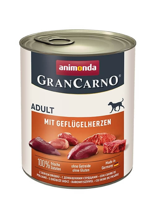 Animonda GranCarno Adult Dog smak Serca Drobiowe 800g 50390-uniw