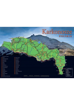 Motyw Górski Mapa Zdrapka - Karkonosze polskie