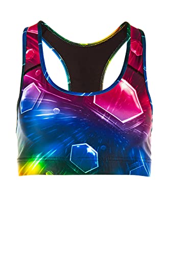 WINSHAPE Winshape Biustonosz damski Bustier funkcjonalny SB101, Cosmic, styl All-Fit, fitness, czas wolny, sport, joga, trening XXL SB101-COSMIC