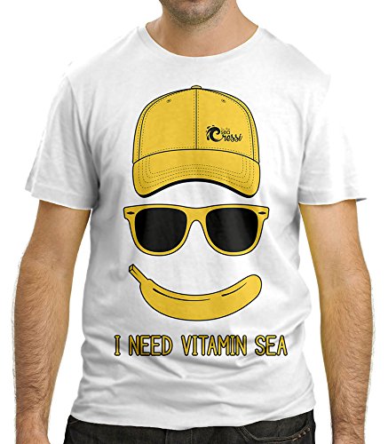 Cressi Beach Cressi Beach Męska koszulka 'I Need Vitamin Sea biały XXL XVA946406